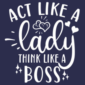 Act Like A Lady Hoodie Design