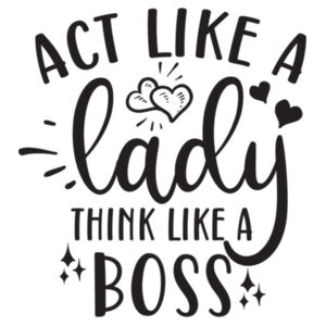 Act Like A Lady Mug Design