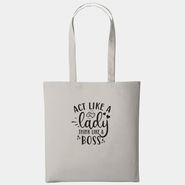 Act Like A Lady Shopping Bag Thumbnail